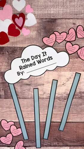 The Day It Rained Hearts Craft | CVC Word Families Activity | Phonics ...