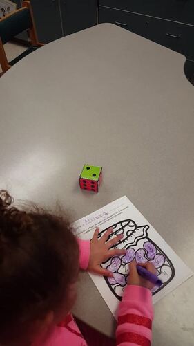 Jelly Bean Math Easter Math Subitizing Spring Activities Dice Roll and Color