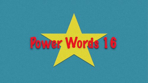 Preview of Power Words: GO Core Vocabulary Video Model