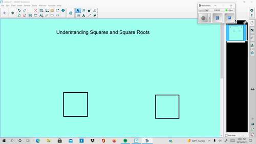 Preview of Understanding the Relationship between Squares and Square Roots
