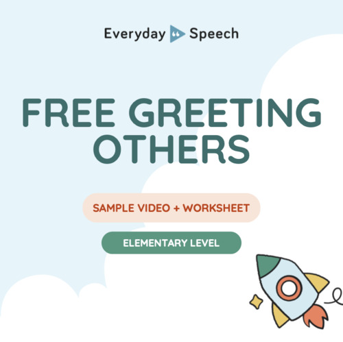 Preview of Everyday Speech: Greeting a Peer Sample Video Lesson