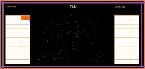 Bundle (3) Halloween Pumpkin LOW PREP EDITABLE Pixel Art Templates