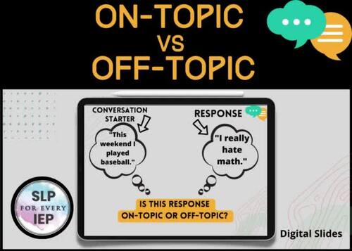 Pragmatics - On topic vs Off topic Visual