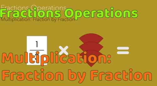 Preview of Montessori Fractions Multiplication (Sensorial): FractionxFraction Presentation