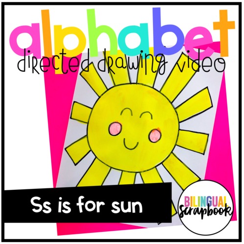 Ss Is For Sun Alphabet Directed Drawing Video Tpt