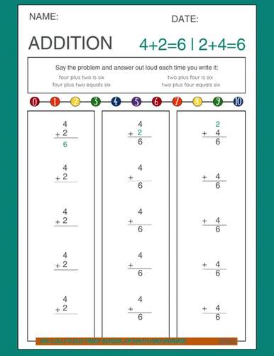 4. The Math Smash Workbook: Addition Level 4 | 650+ Problems | 4+0 to 4+10