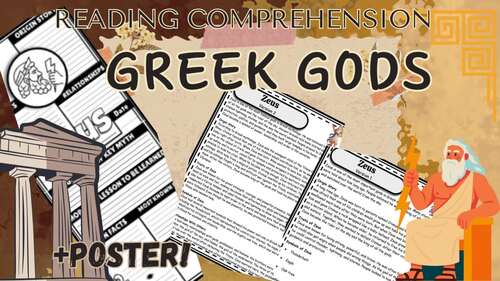 Hermes Greek Mythology Gods and Goddess Reading Comprehension and Research