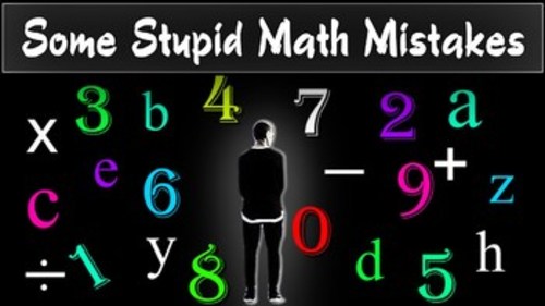 Preview of Mathematics  Common math mistakes (fractions) #19 - Algebra (crossword)