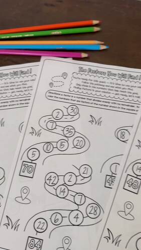 Read Across America Math Activities-Factors-Math Centers-Factor Activity