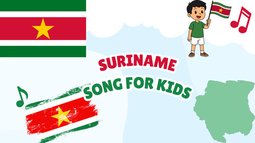 Preview of Suriname Song for Kids | Country Study Video, MP3 & Lyrics PDF