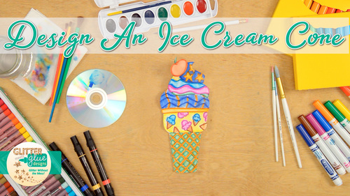 Preview of Summer Activities: Ice Cream Art Project, Roll-A-Dice Game, & Art Sub Plan