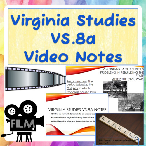 Preview of Virginia Studies VS.8a Notes Recording