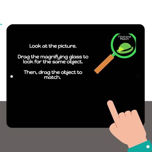 St Patricks Day I Spy and Matching BOOM CARDS by Teacher Janelle OT