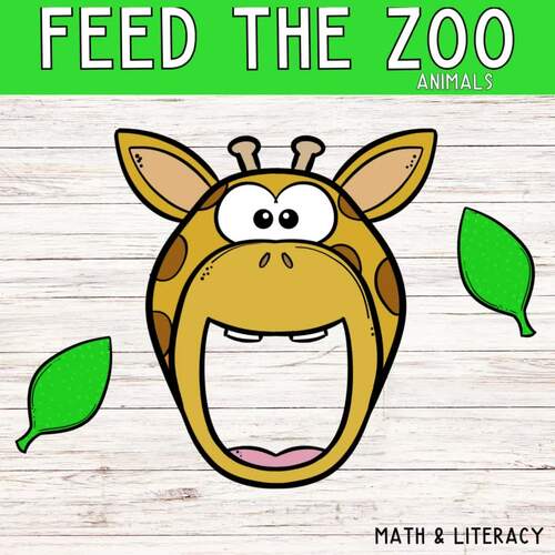 Feed the Zoo Animals Task Cards Task Box Activities Centers TPT