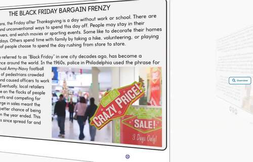 Thanksgiving Speech Therapy Black Friday Shopping Activities 