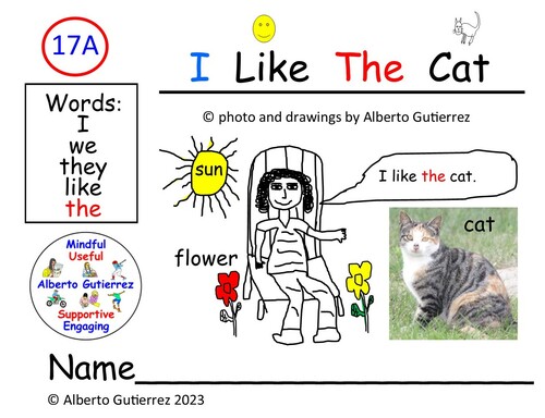 Preview of Read Aloud Video I Like The Cat #17A