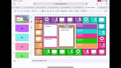 Learning Path: A Universal Design for Learning Tool with Google Slides