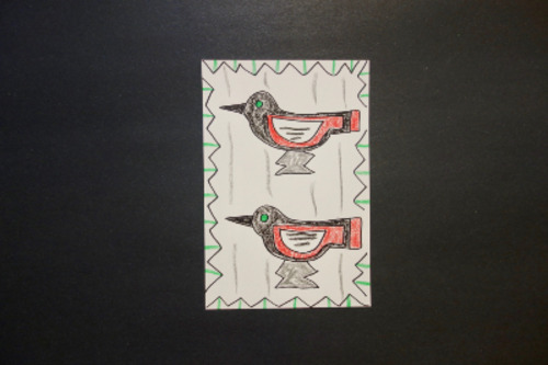 Preview of Let's Draw Navajo Birdies!