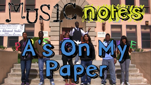 Preview of A's On My Paper