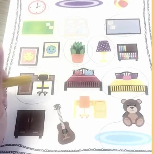 Visual Memory Scene Scanning Worksheets Low Vision Activities TVI ...