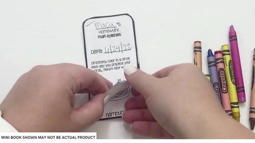 Sight Word Homework Mini Books by Speech Tea | TPT