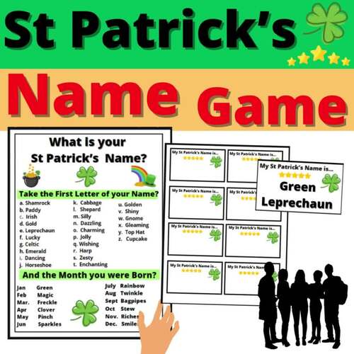 st pattys day name game