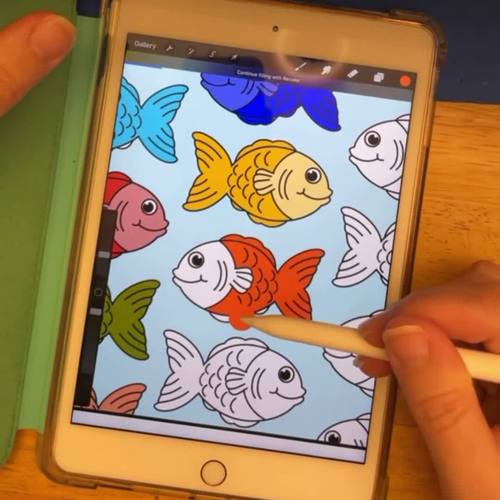 Summer Coloring Pages - PDF & PNG for iPad digital Coloring ...