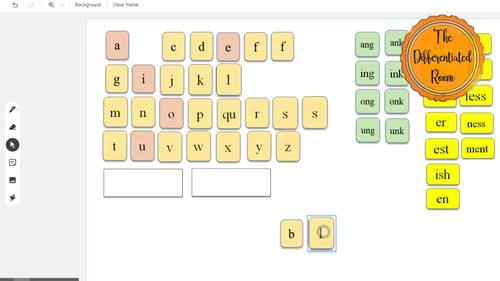 ALL Letter Tiles for Fundations 1-2-3/Just Words/ WRS - Jamboard ...