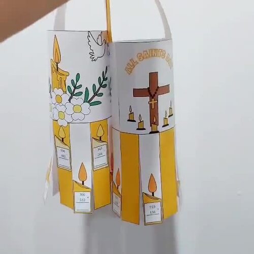 All Saints Day Craft Windsock Math/Addition, Subtraction/Coloring Pages ...