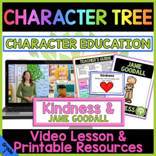 Preview of Kindness & Jane Goodall | Character Education Video Lesson