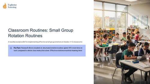 Classroom Routines Small Group Rotation Routines Teacher - Ready ...