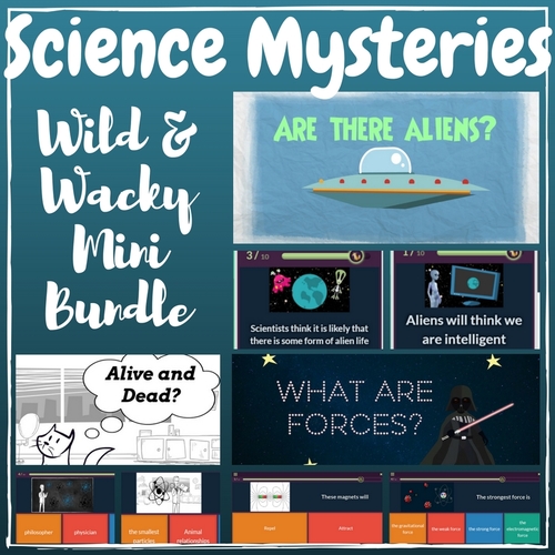 Preview of Halloween Science Mysteries -Forces, Space, Physics MINI BUNDLE!