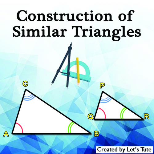 Preview of Mathematics - Geometric Construction of Similar Triangles (Geometry)