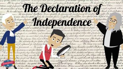 Declaration of Independence Video by Bow Tie Guy and Wife | TpT