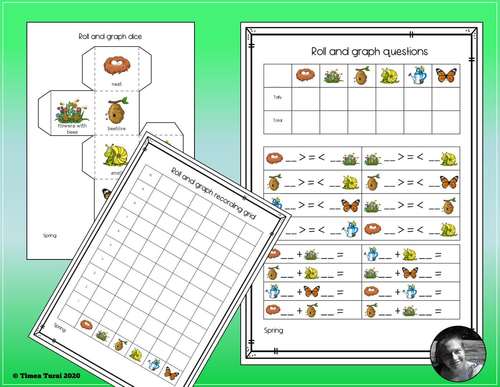 Graphing and Data -- Spring by Jollymum - Timea Turai | TpT