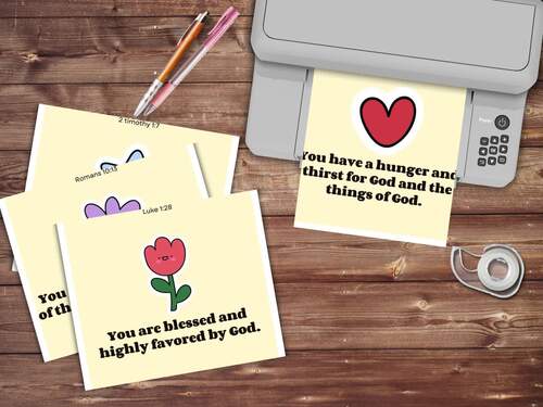 Christian Affirmation Cards for Kids Printable – Bible Verse ...