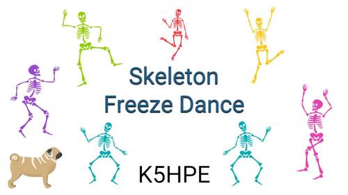 Preview of Skeleton Freeze Dance (6 Mins)