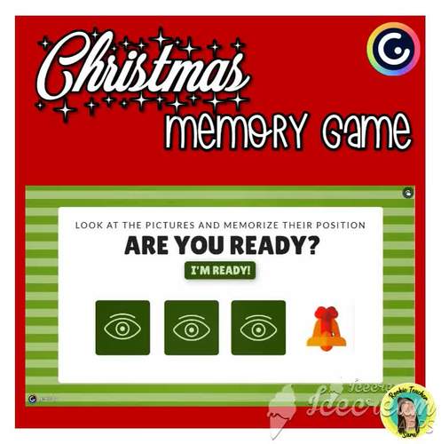 Christmas Genially Memory Game by Miss Rookie Teacher | TPT