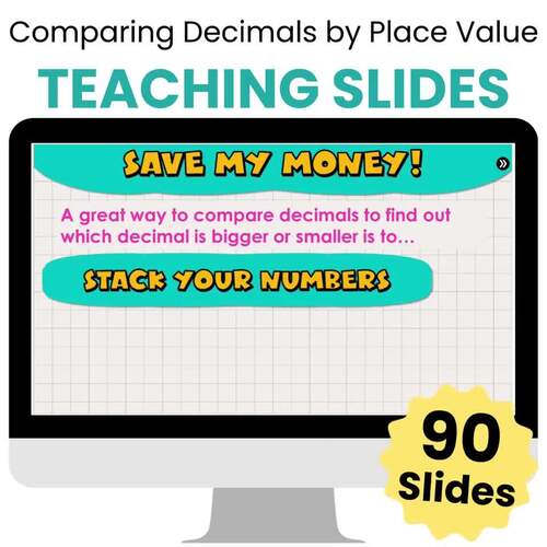 Comparing Decimals by Place Value - 5th Grade Math Teaching Slides