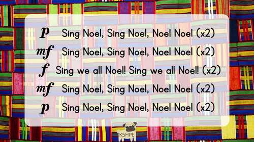 Preview of Music: African Noel Holiday Christmas Song, Folk Songs, Vocal Music Education