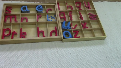 Preview of Montessori Large Movable Alphabets (Building words)