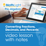 Converting Fractions, Decimals, and Percents Video Lesson 