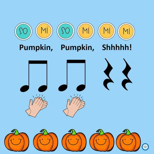 Five Little Pumpkins Poem, Bingo Game, Write the Room, Elementary Music