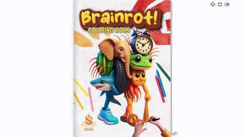 Brainrot Coloring Book - High Quality A4 Size by Skillset Starters