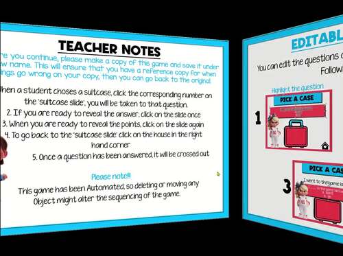 Editable Language and Math Activity Game | Editable in Powerpoint by ...