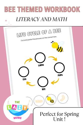 The Bees Activity Book | Literacy, Math, and Fine Motor Activities