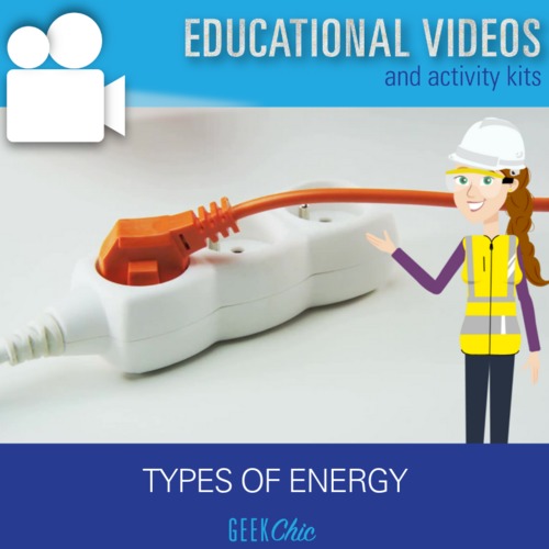 Preview of Physical Science Types of Energy Video & Activities Kit!