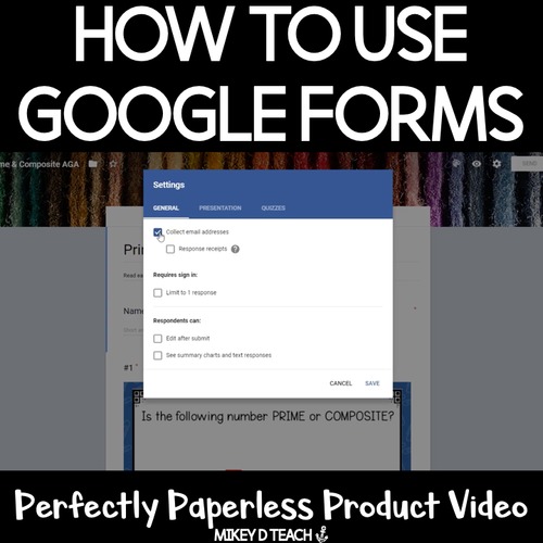 How to use google forms perfectly paperless products distance learning