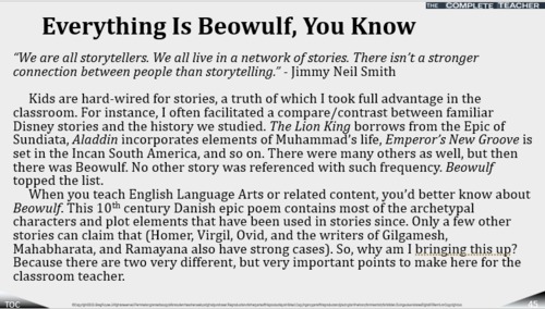 Preview of COMPLETE TEACHER Lesson 45 - Everything Is Beowulf, You Know