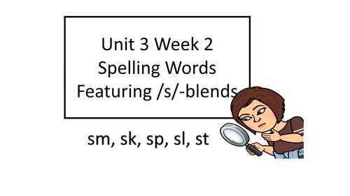 Preview of Benchmark Advance Unit 3 Week 2 Spelling Review